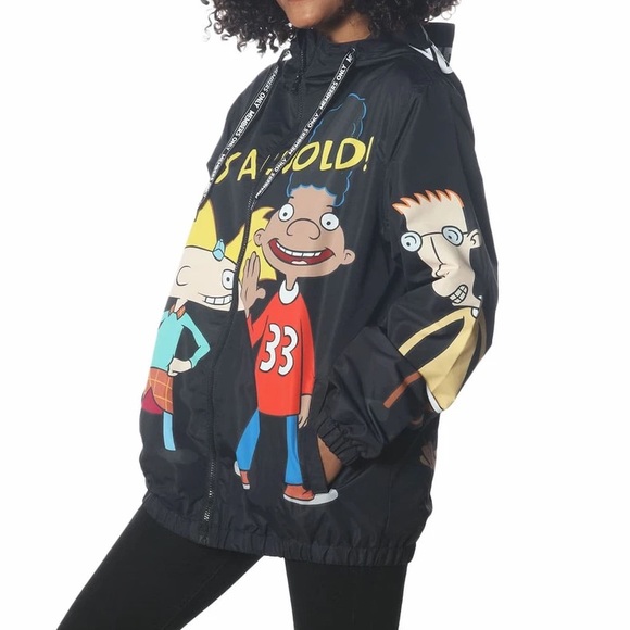 NWT Members Only x Nickelodeon Hey Arnold Windbreaker - Picture 3 of 6